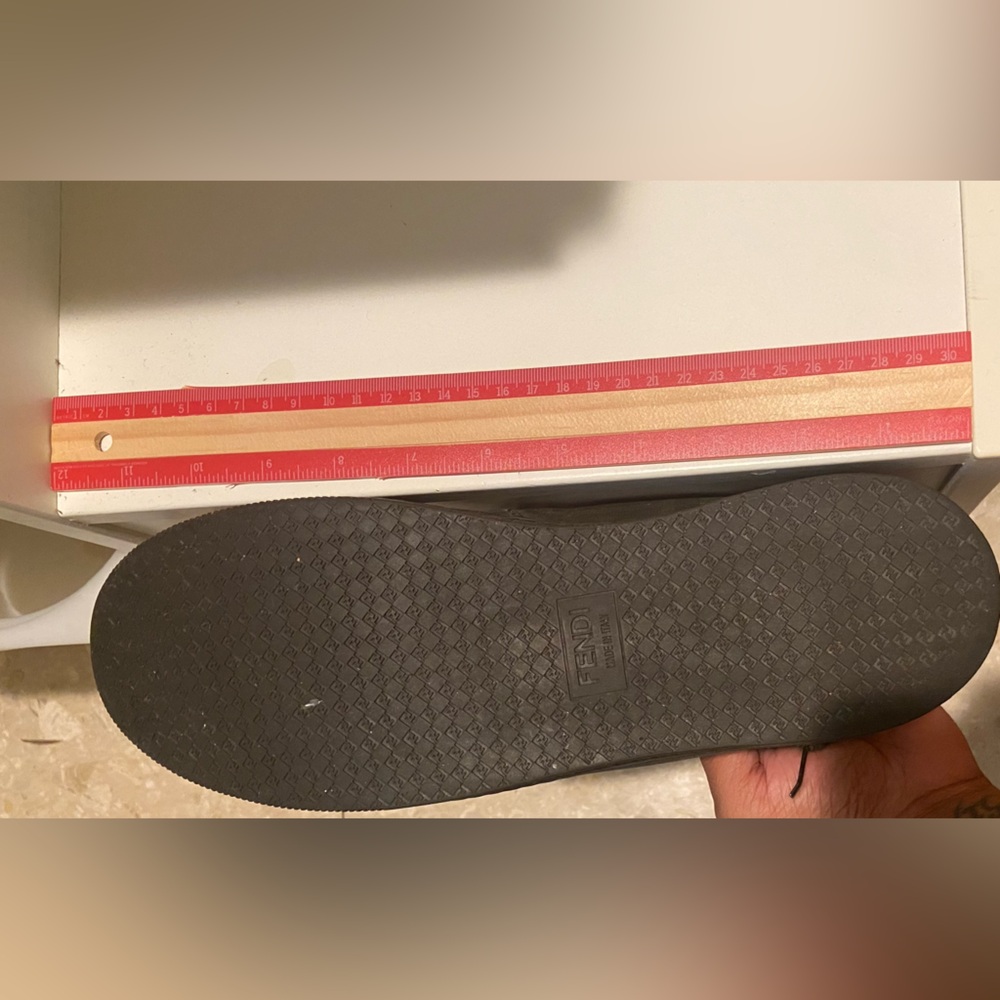 Authentic FENDI Brown Active Logo HighTop Sneakers sz US 11. - Picture 8 of 8